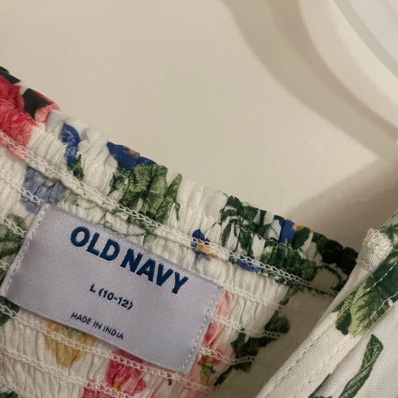 Puff-Sleeve Button-Front Fit & Flare Dress for Girls - Picture 2 of 2